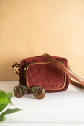 Corduroy crossbody