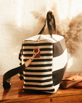 Equinox stripe duffle bag